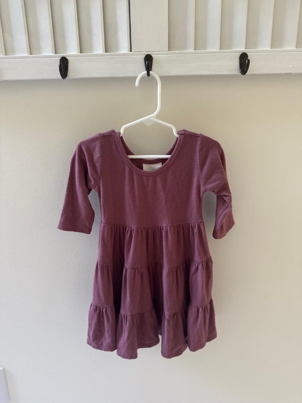 Vivie & Ash Purple/Mauve Twirl Layered Girls Dress Size 4